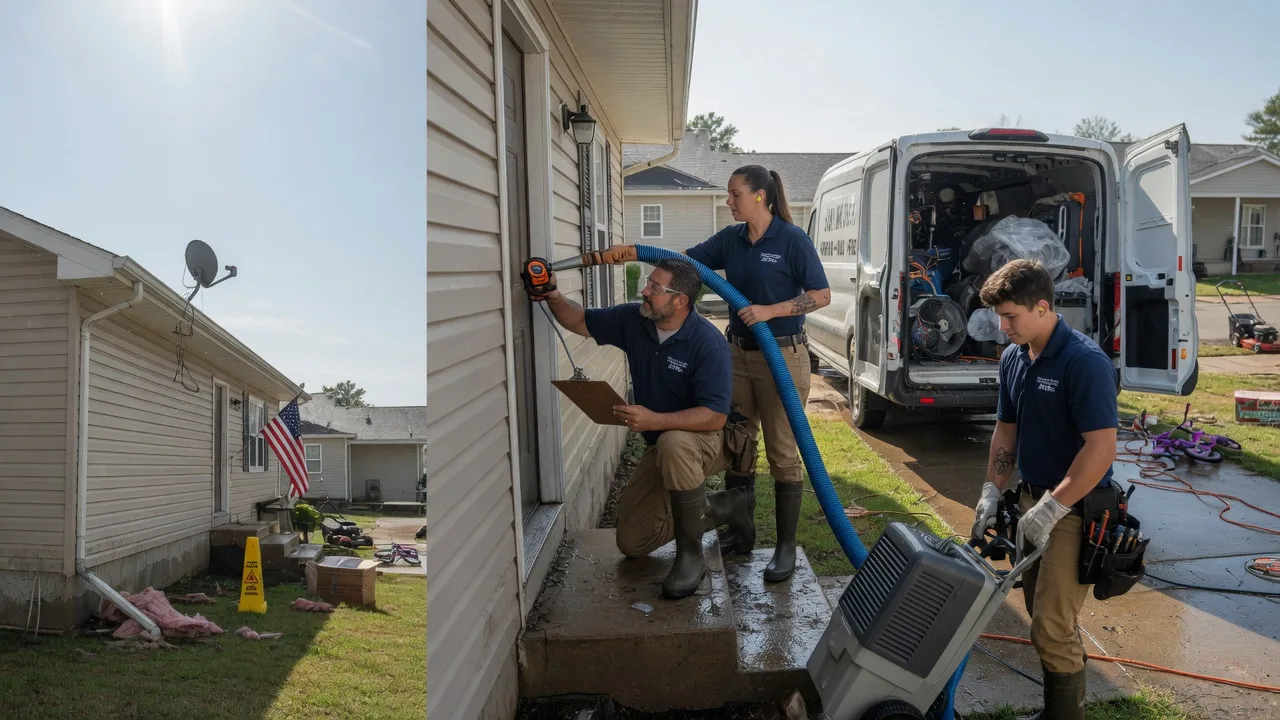 Ceiling Water Damage Restoration in El Paso, AR near me